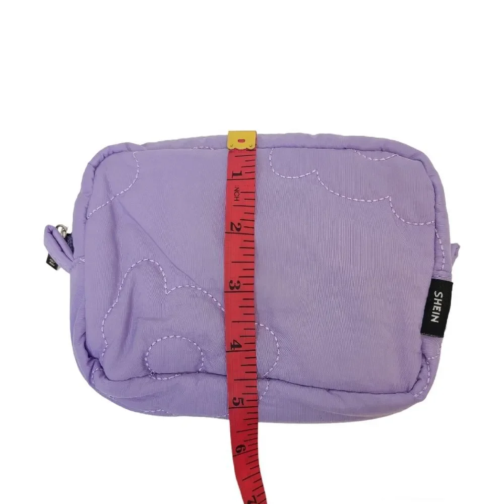 New Shein Soft Lilac Makeup Cosmetic Bag